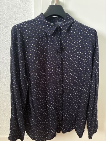 Chemise viscose bleue marine taille M