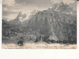 Mürren 1904 mit Stabstempel Wilderswil