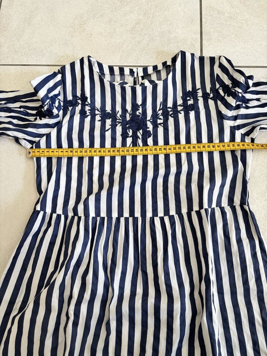 Vestiti: Kleid Gr.M blau/weiss gestreift – Usato da Eglisau venduto da 3flower-power3 7