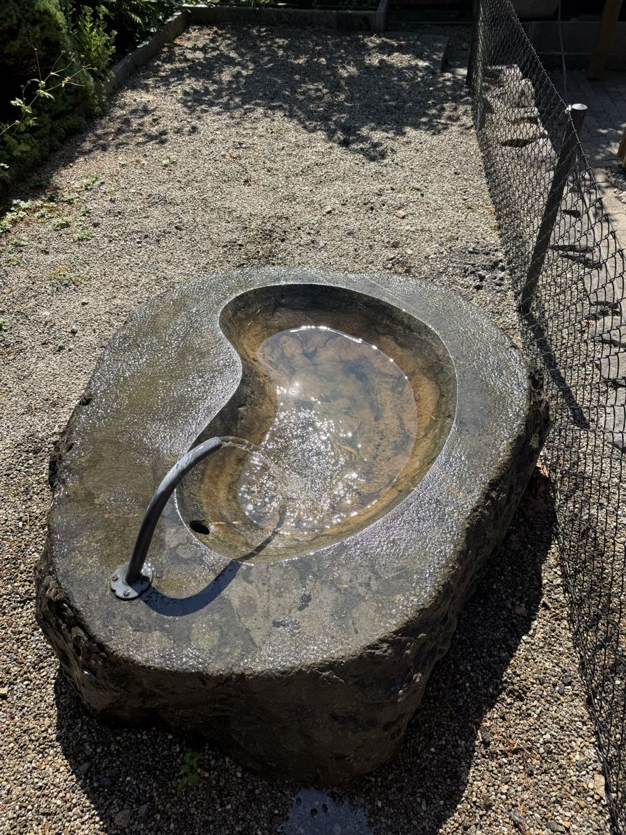 Teiche & Zierbrunnen: Naturstein Brunnen mit Zulauf  – Gebraucht aus Teufen AR von woh_29hy 2