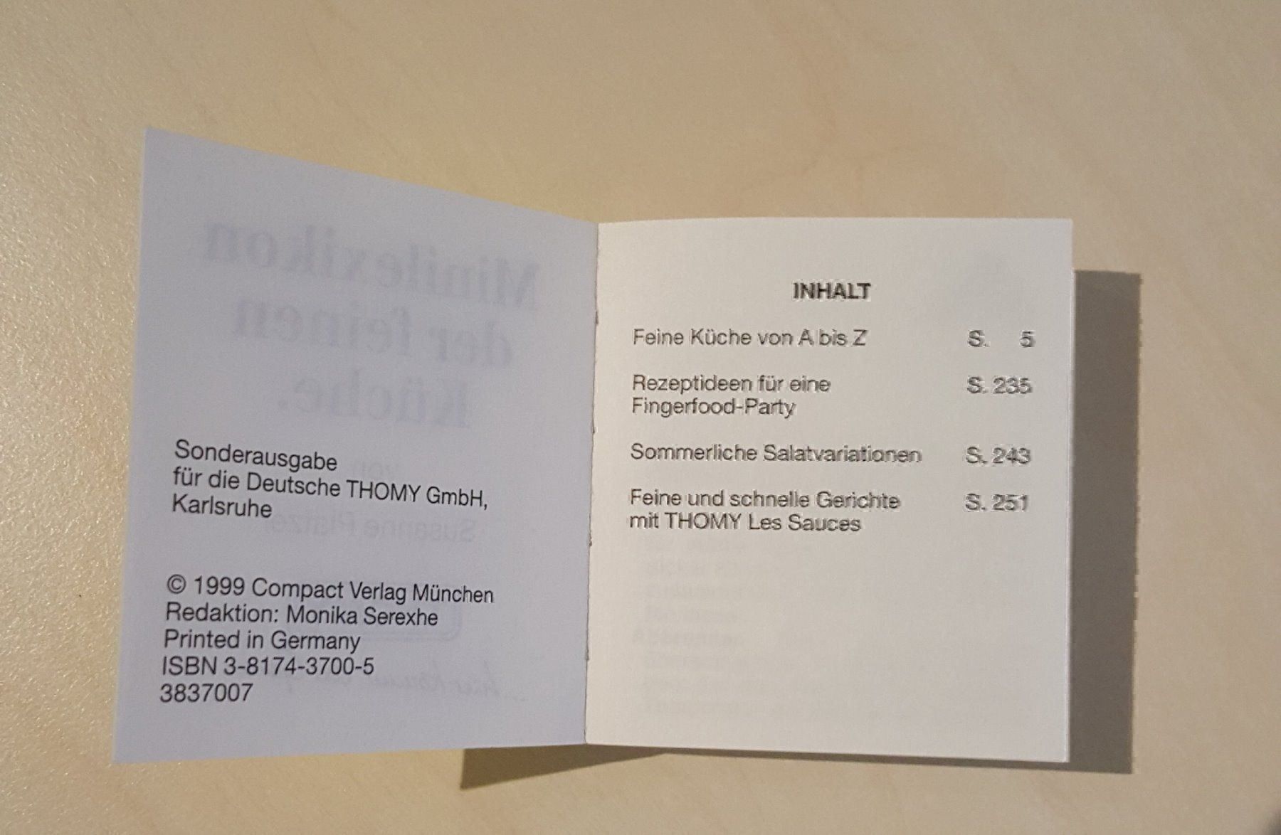 Libri: kleines Minilexikon - Thomy – Usato da Leimbach TG venduto da manu-tg 1
