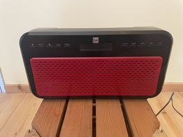 DUAL DAB 12 Portable DAB/FM Radio schwarz/rot guter Zustand