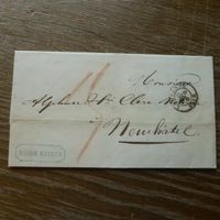 1861 uralt  FALTBELEG von LAUSANNE nach NEUCHATEL