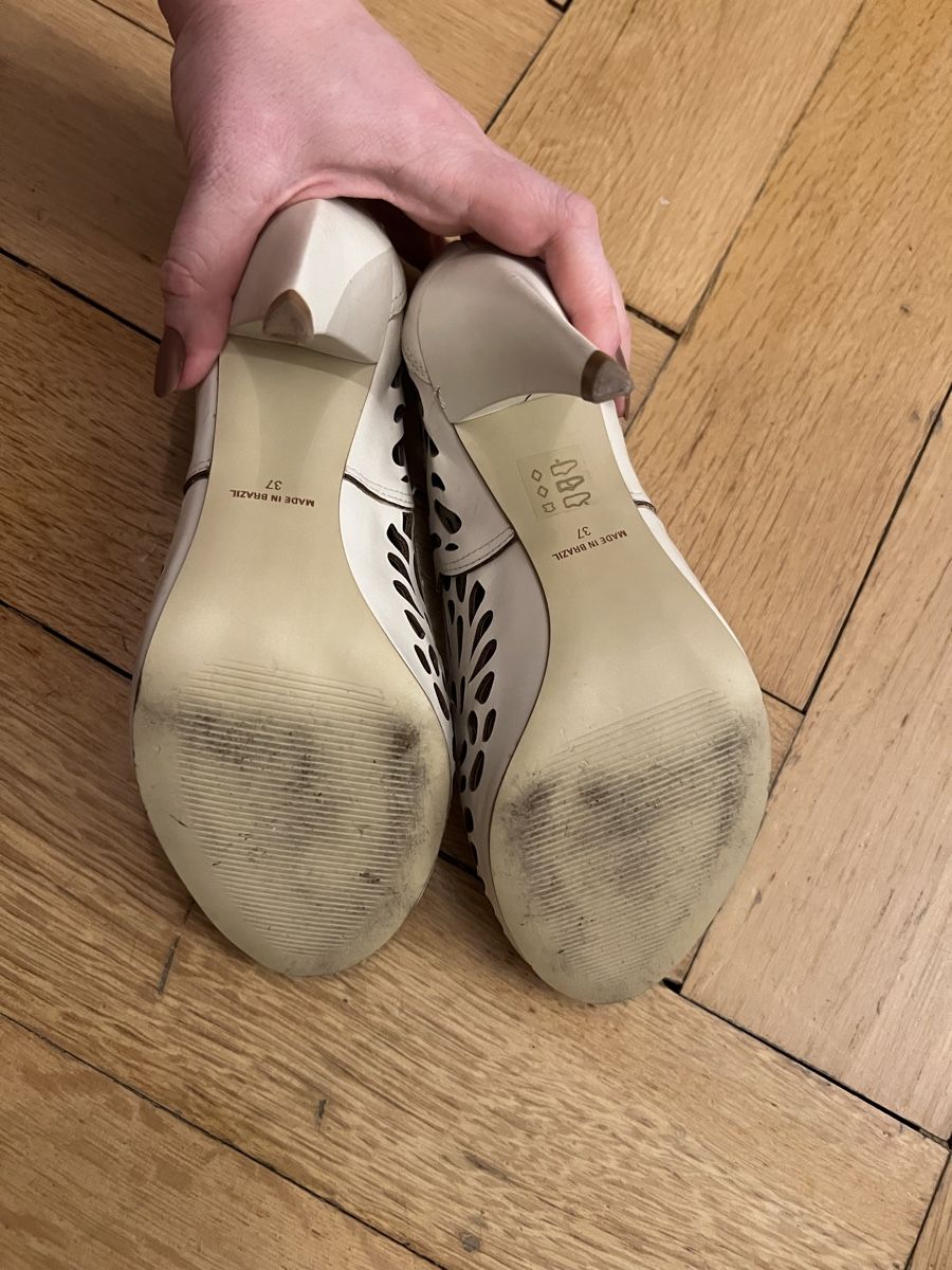 Damenschuhe: Ivory Leather high Heels, Size 37 – Gebraucht aus Zürich von eem_xz9h 3