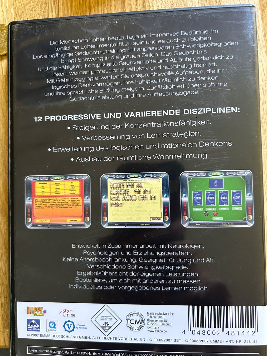 CD & DVD-Rohlinge: Gehirnjogging CD-ROM – Gebraucht aus Sevelen von Glueckstreffer.62 2
