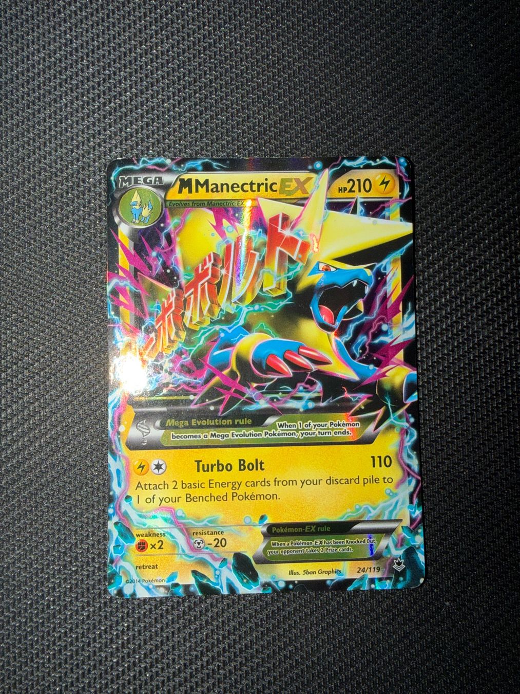 Pokémon Sammelbilder & Trading cards: Mega Manectric EX ENG - Ab 1.- – Gebraucht aus Claro von bambuino