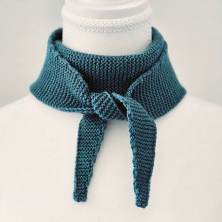 NEW Handknit Sophie Scarf, Blue Green Teal Handgestrickt