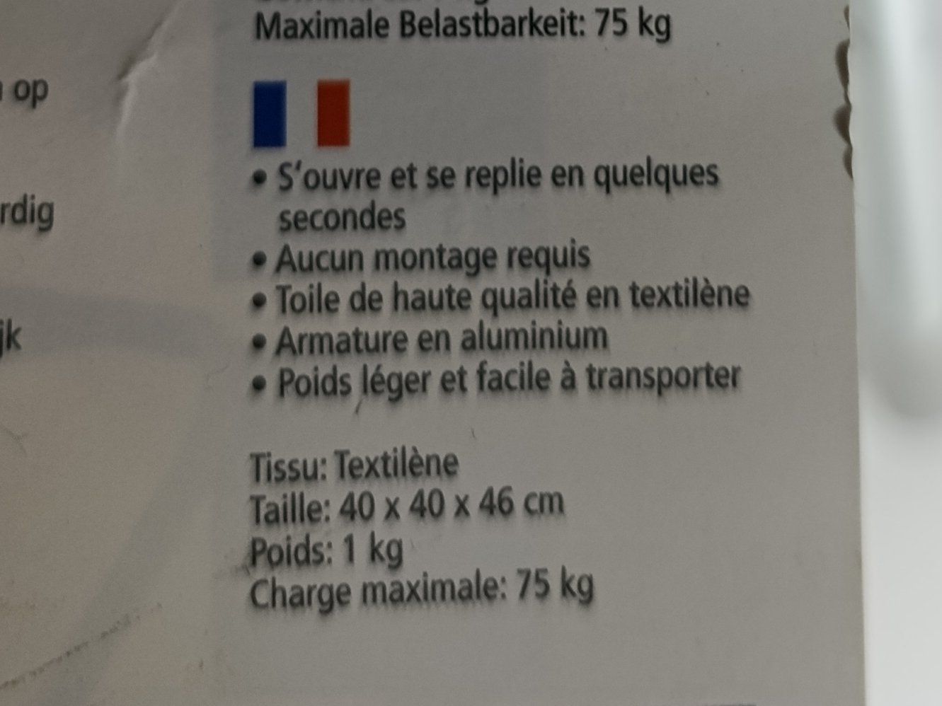 Hocker: EUROTRAIL tabouret pliable – Neu (gemäss Beschreibung) aus Thielle von Plusvalue_Neuchatel 4