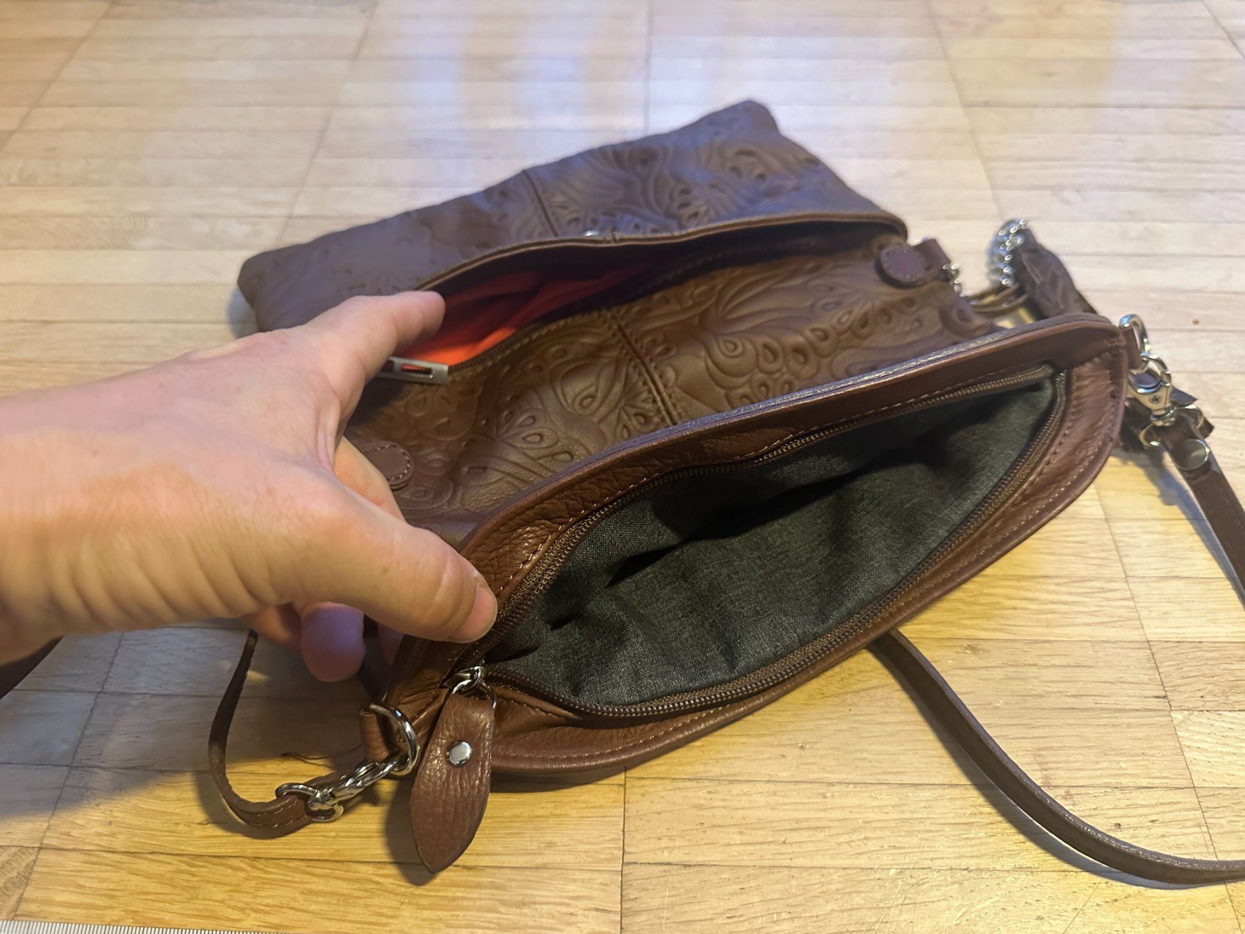 Borse da donna: Damen Handtasche braunLeder – Usato da Zug venduto da Supervamp 3