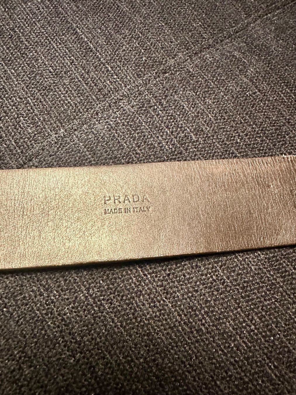Prada Cinture: Prada leather belt in Braun, size M, 110sm – Usato da Winterthur venduto da ivan12891 2