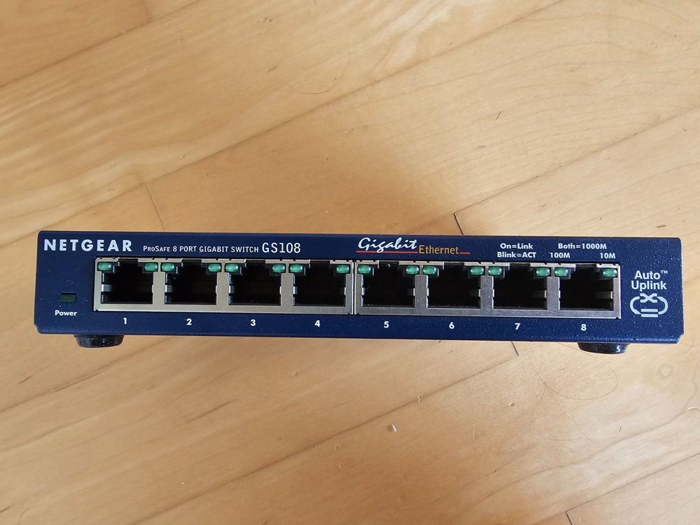 Netgear ProSafe 8-Port Gigabit Switch GS108 (Gebraucht) in Laufen für ...
