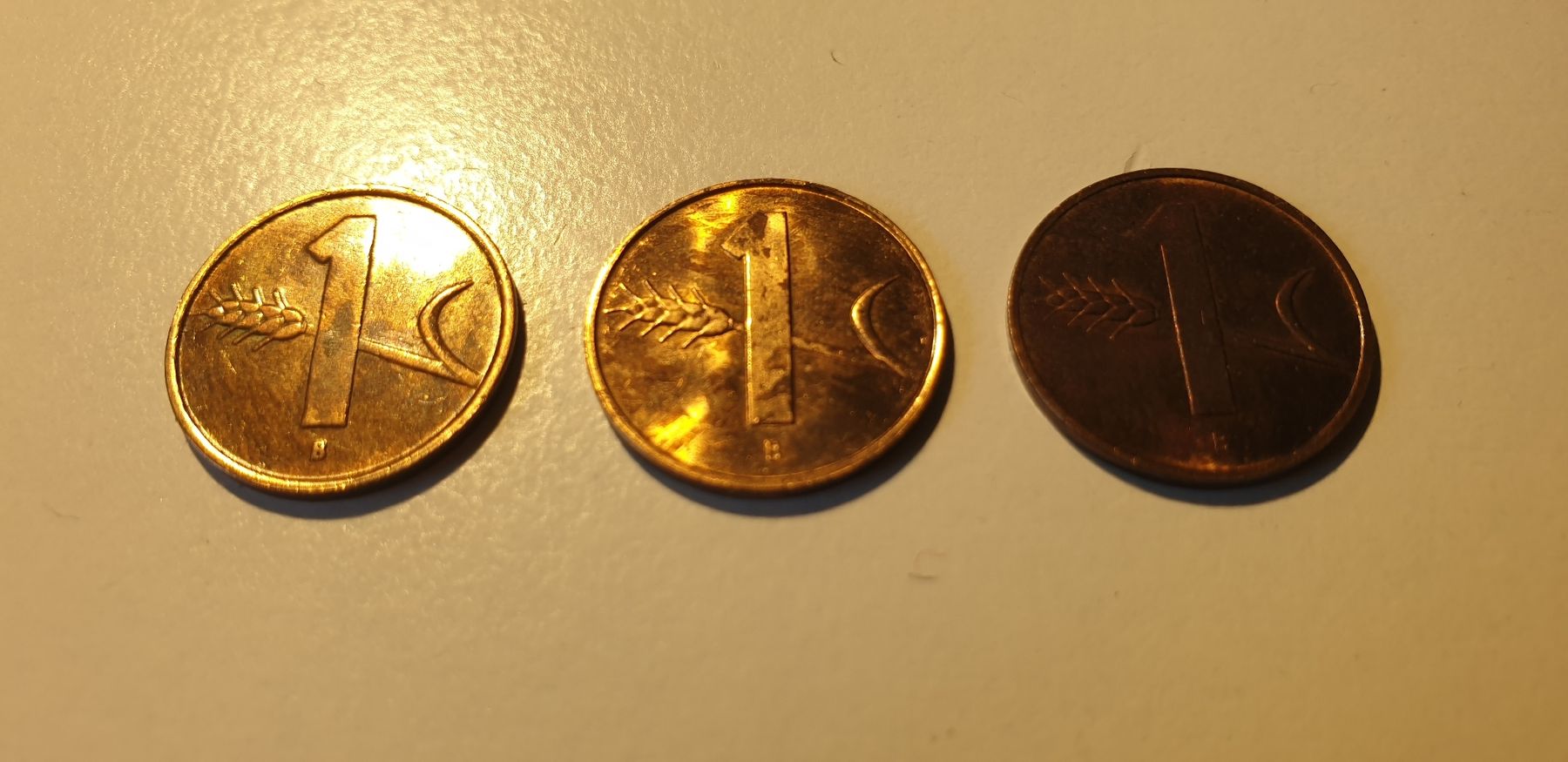 Alle Münzen: 1 Rapen / 1 centime Suisse 1954, 1963, 1994 – Gebraucht aus St-Sulpice VD von Miwix 1