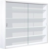Hängevitrine Schaukasten mit Schiebetüren 80x60x9,5cm MDF