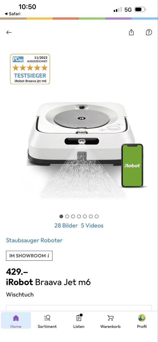 Irobot Aspirapolveri & Accessori: Irobot Braava jet m6 neu – Nuovo e nell'imballaggio originale da Effretikon venduto da RoJu_LuMi 1