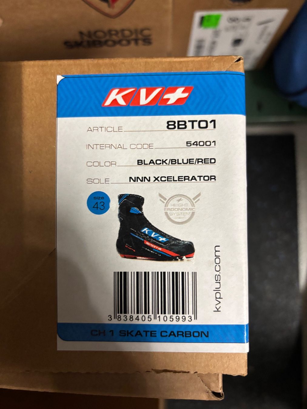Scarpe da uomo: KV+ CH1 Skate Carbon Gr. 43 NNN Xcelerator - Fabrikneu – Nuovo e nell'imballaggio originale da Egnach venduto da Rechi8 1