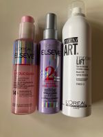 Sérums ELSEVE et mousse volume lift Techni Art de l’OREAL