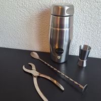Bar Set Alessi Shaker, Zange Messbecher Löffel🍸