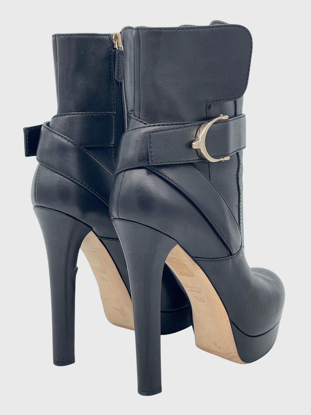 Gucci Damenschuhe: Gucci Horsebit Platform Ankle Boot EU 39.5 Schwarz – Gebraucht aus Zürich von shoe_shop 3