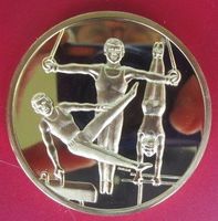 Auszeichnung Medaille für TURNER INNEN - goldfarben - 50 mm