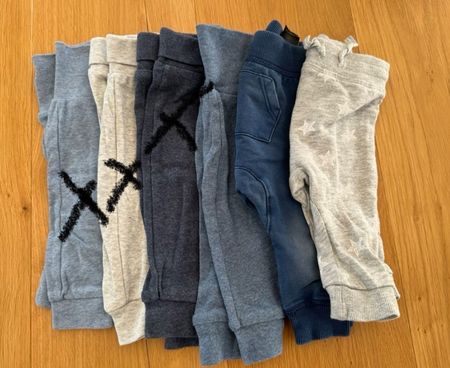 Bequeme Baby Hosen Grösse 62, 3 Stück
