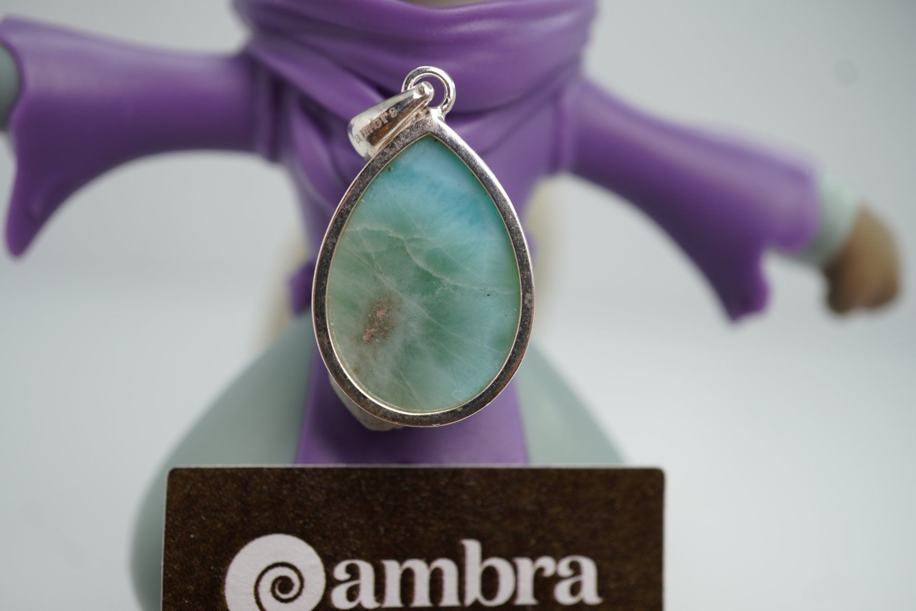 Minerali & Pietre curative: Larimar Tropfen  925  Silber   direkt – Nuovo e nell'imballaggio originale da Eschenbach SG venduto da topstone 5