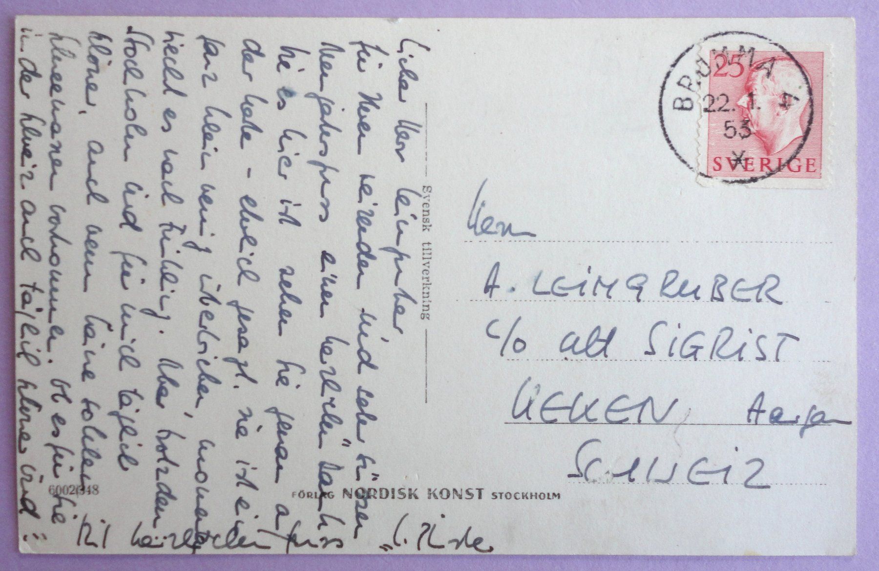Cartoline postali: Stockholm, Västerbron – Usato da Fétigny venduto da Billy2miny 1