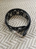 The Kooples Gürtel Schwarz Silber