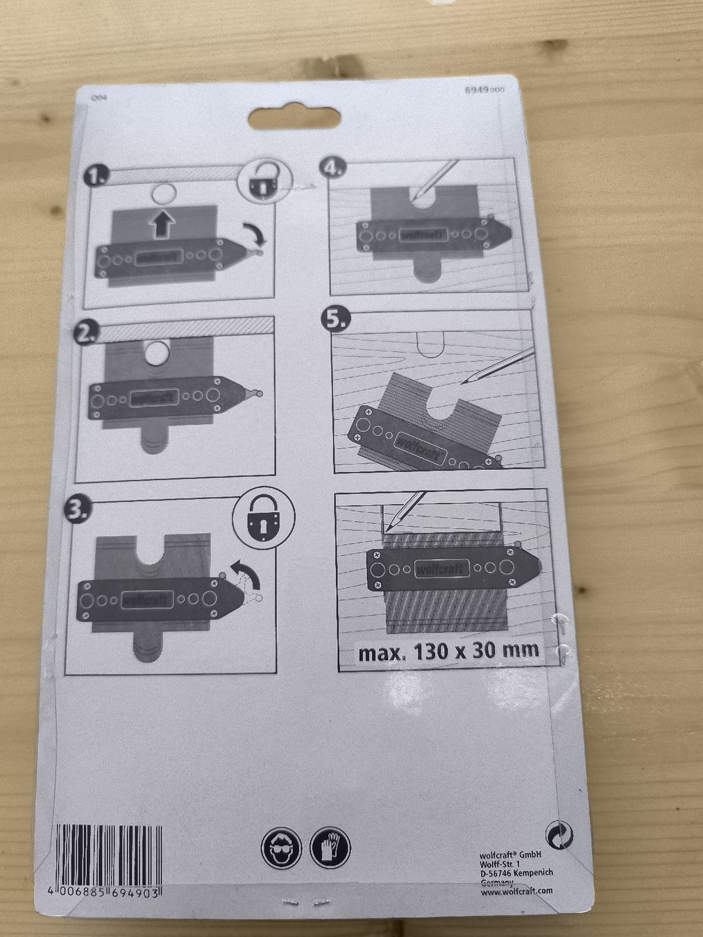 Voltcraft Misurare: wolfcraft Zuschnitt Lehre – Usato da Bichelsee venduto da Andi790 1