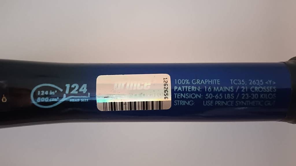 Racchette: Raquette Prince Mach 1000 avec housse – Usato da Bouveret venduto da sac_qbl6 1