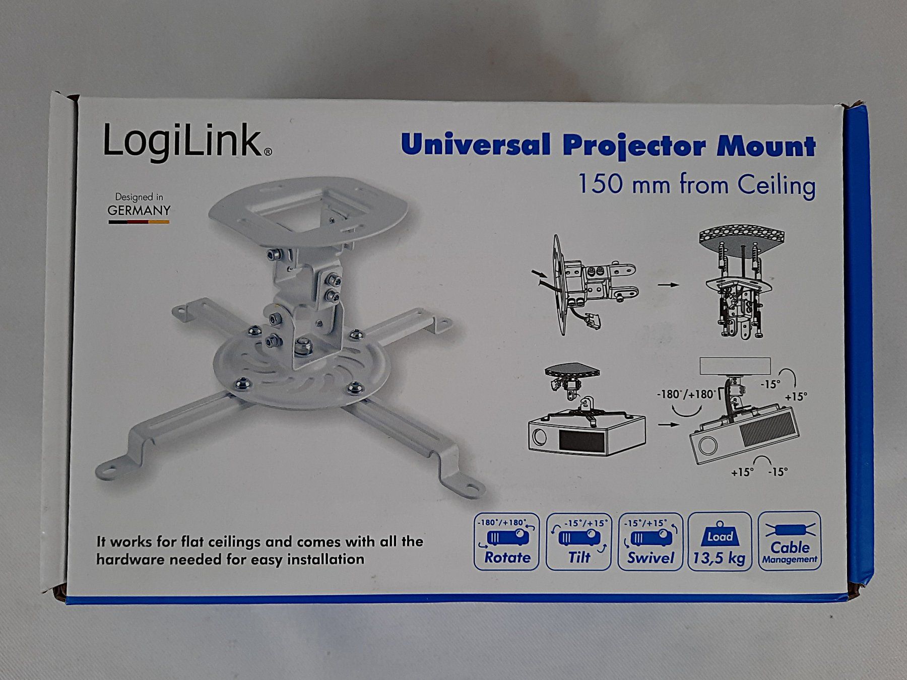 Supporti a parete: LOGILINK Beamerhalterung – Nuovo (secondo la descrizione) da Beinwil am See venduto da Restwert_Beinwil