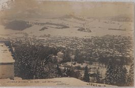 LA CHAUX-DE-FONDS, en hiver vue de Pouillerel - 1919