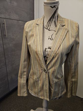 Sommerlicher Streifenblazer Gr. 36 von Moda Berri
