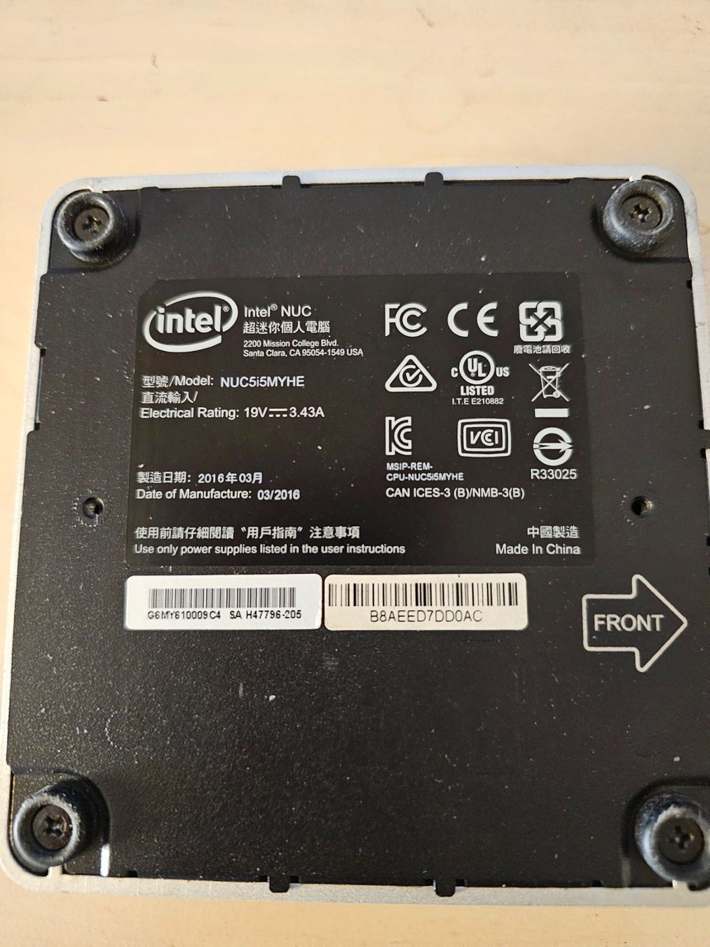 PC: Intel NUC 16 Gb Ram – Usato da Burgdorf venduto da weggu.666 6
