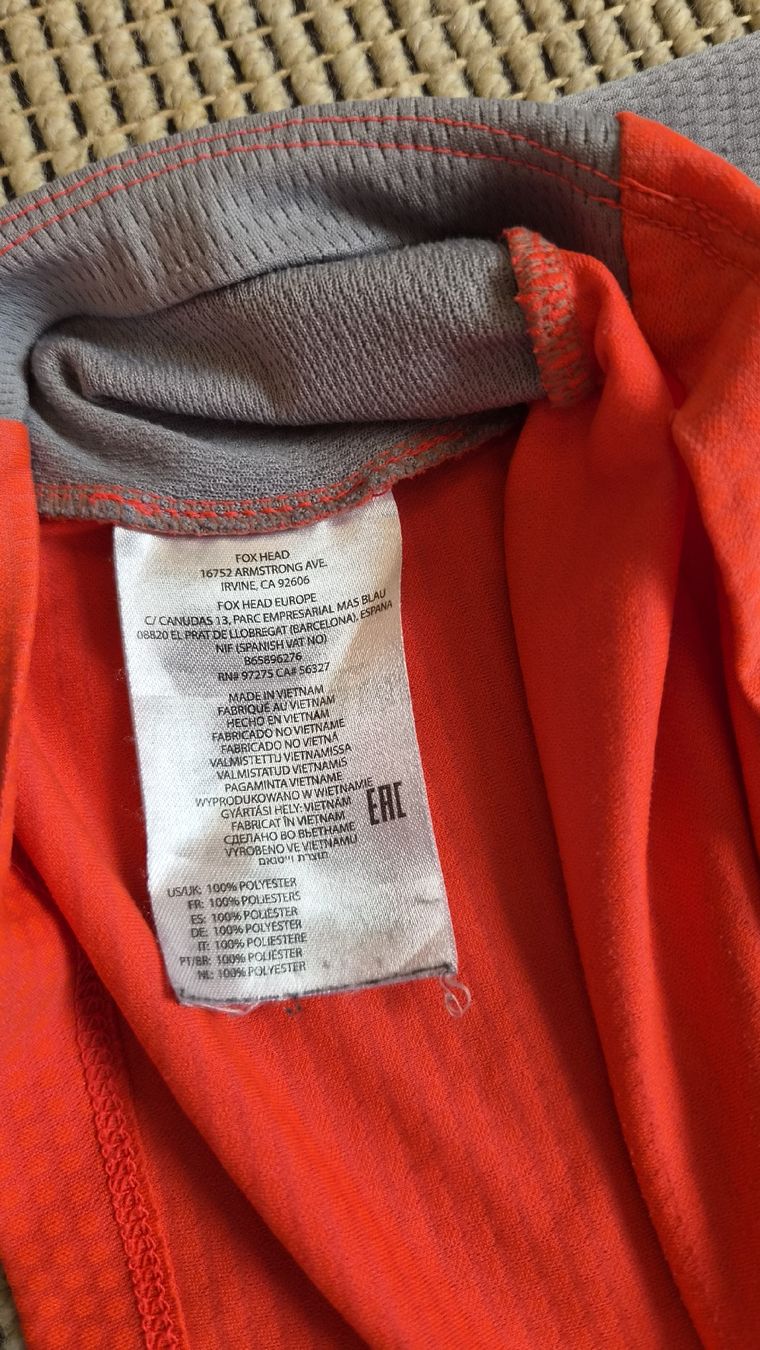 Fox Scarpe, pantaloni & magliette da ginnastica: Langarmshirt Fox Racing Defend Grösse YL orange/grau – Usato da Steinen venduto da Steffu7 3