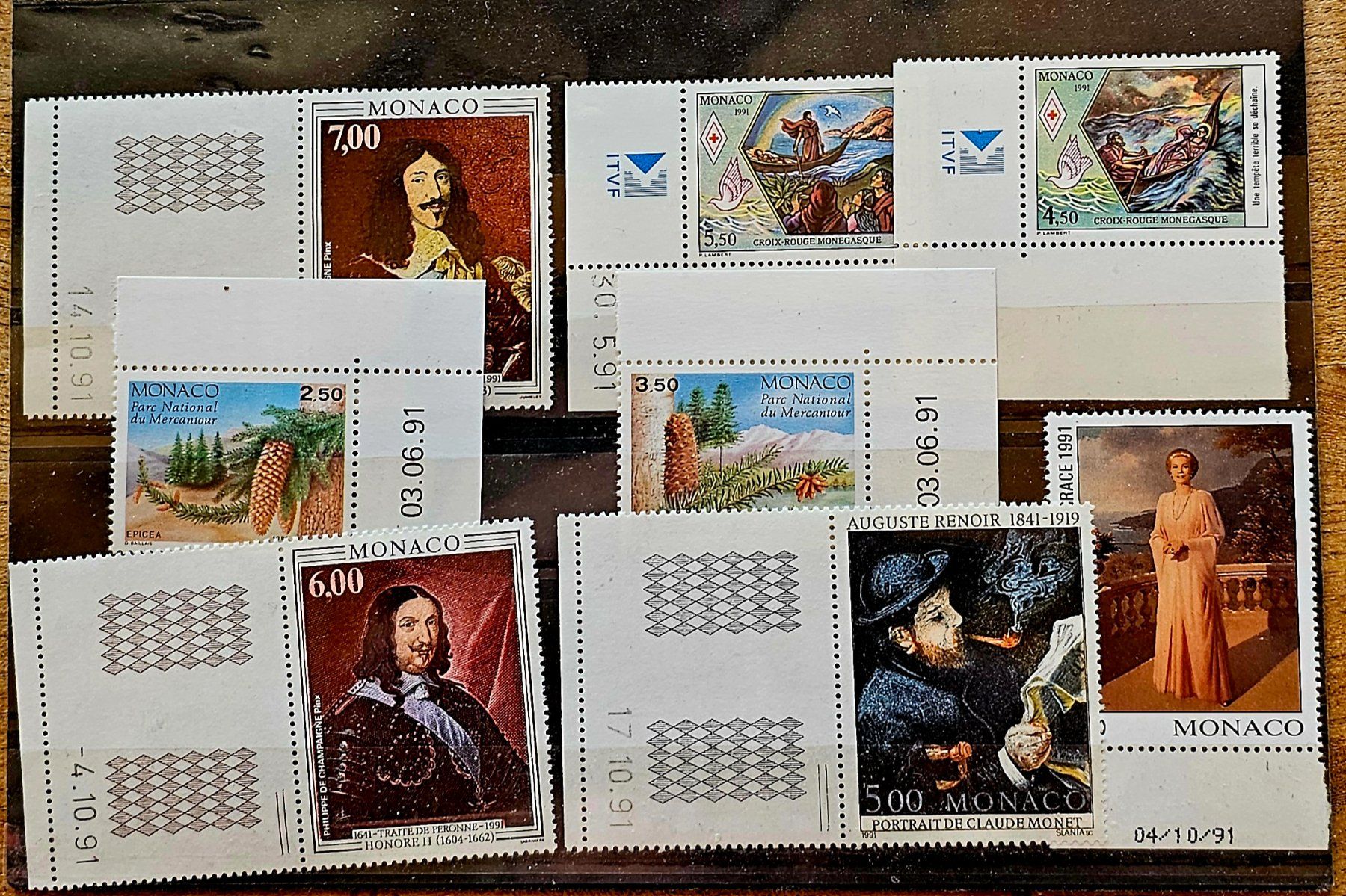 Alle Briefmarken: MONACO   Coins datés **, 1991 – Neu (gemäss Beschreibung) aus Les Valettes von Nuba1