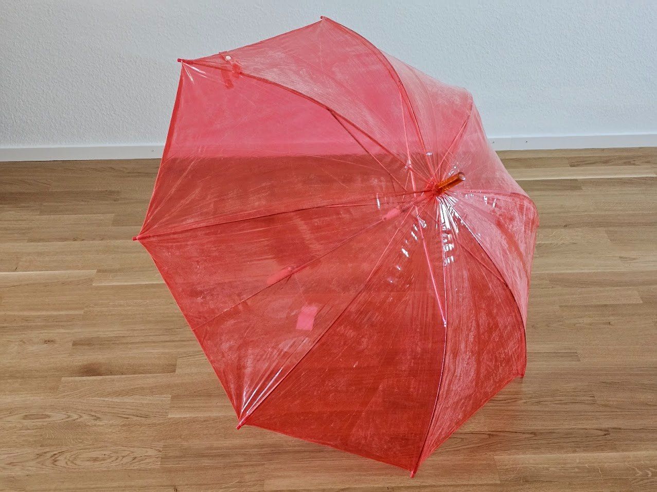 Regenschirme: Durchsichtige Regenschirme farbig Kunstoffgr. – Gebraucht aus Baden von rob_grh6 1