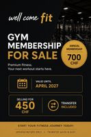Gym membership at Well Come FIT