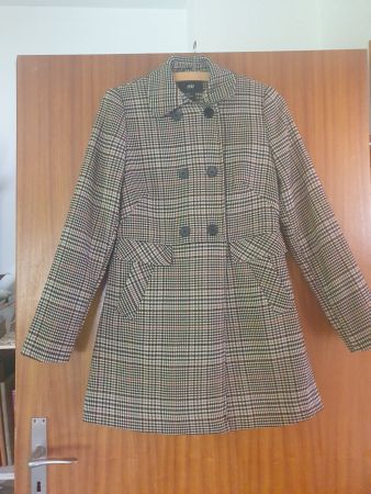 Damen Mantel von H&M, kariert, Grösse 34 - Top Zustand!