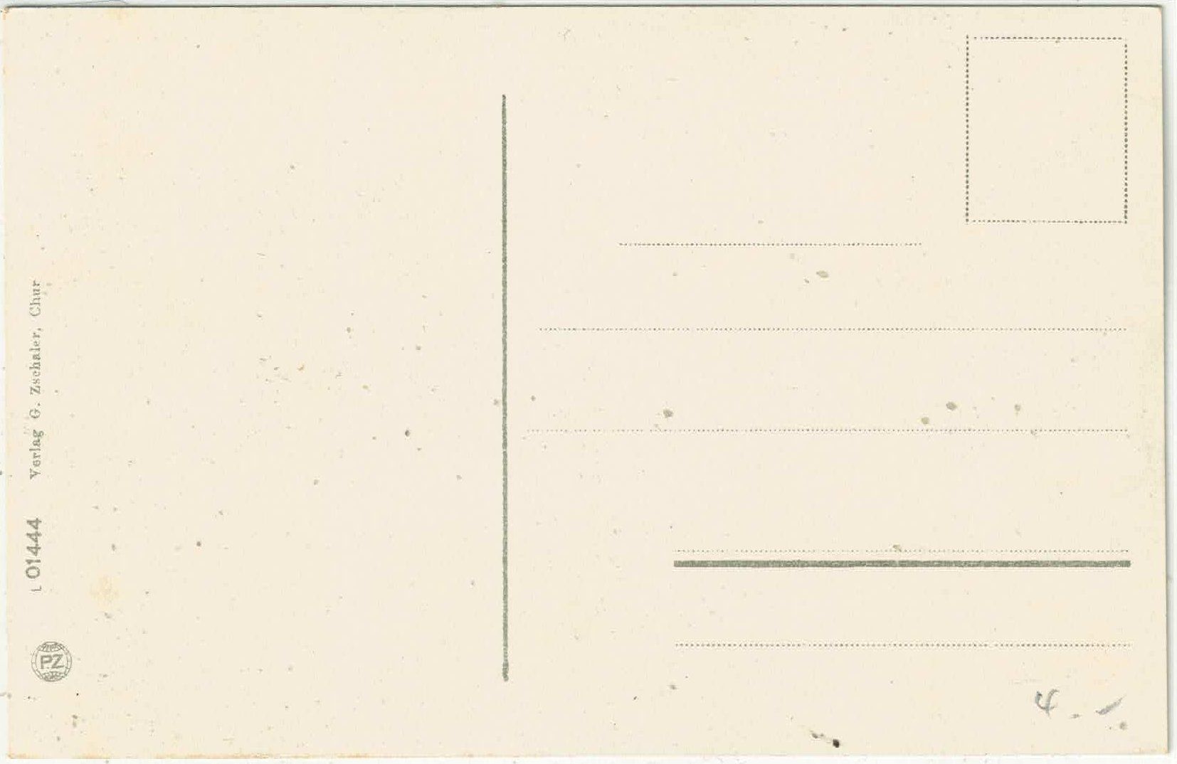 Cartoline postali: Anstalt Waldhaus - Chur - Litho – Usato da Ettingen venduto da Kartenplanet 1