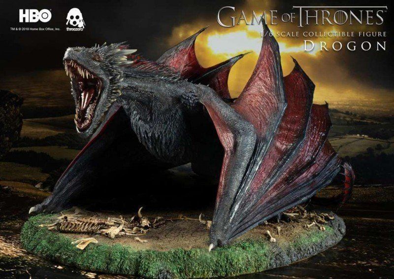 Sculture & Statue: Game of Thrones Drogon 1/6 Drachen Statue Got/HotD – Usato da Au SG venduto da Neltras 8