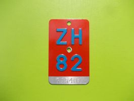 Velonummer / Fahrradnummer ZH 82
