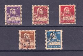 1932/33, 160z-184z, Tellbrustbild, gest. Serie, SBK 200.-
