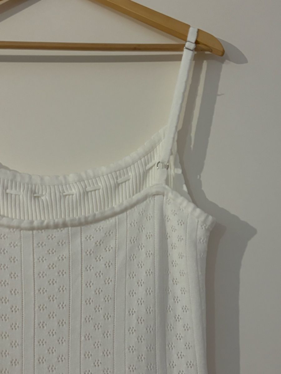 Vestiti: Weisses Maxi Strickkleid Grösse M – Usato da Luzern venduto da Qazwsx 4