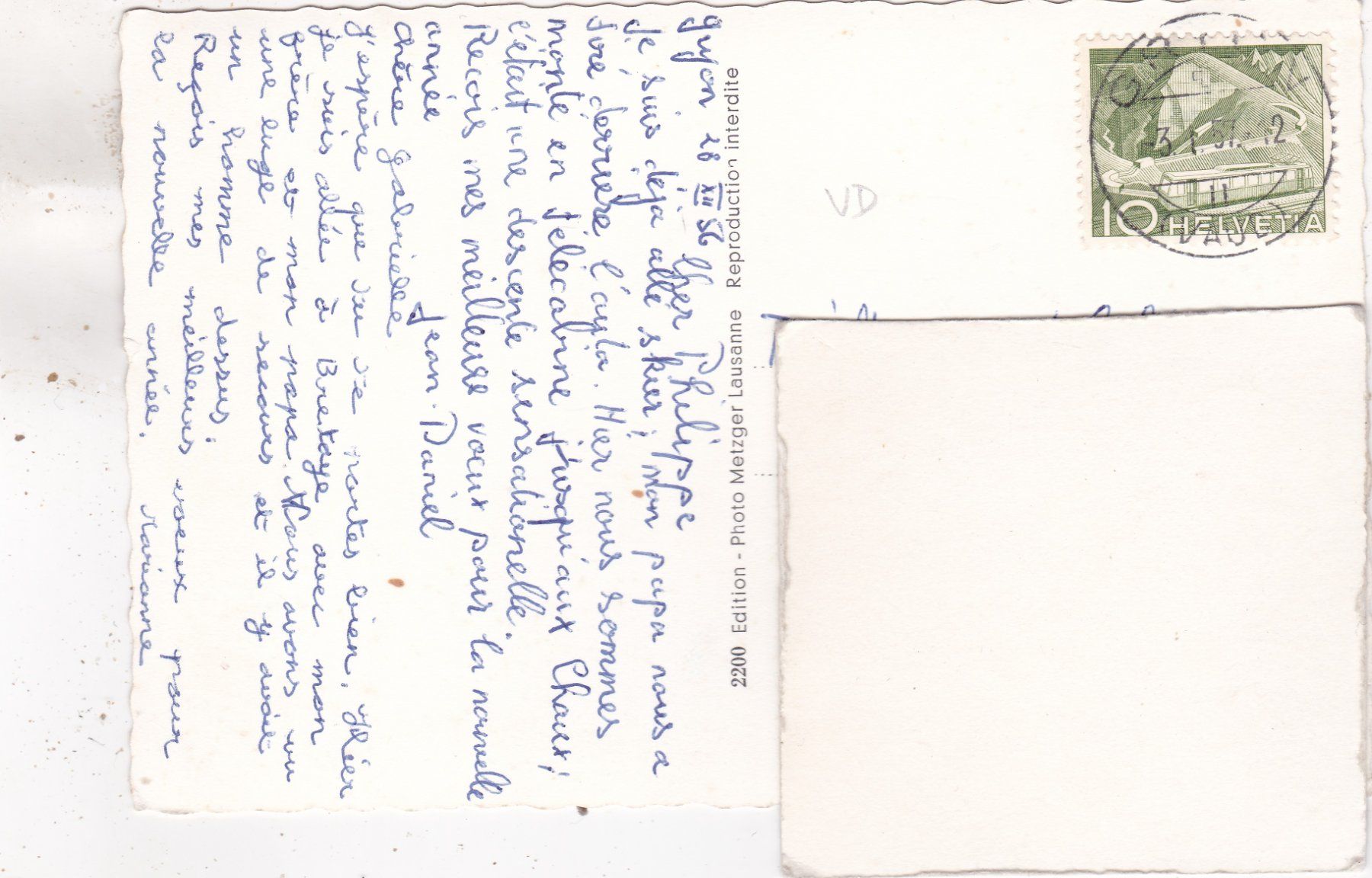 Cartoline postali: Gryon 1957 – Usato da Herisau venduto da Lisegrat2008 1