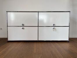 USM Haller Sideboard, Reinweiss – 4 Klappen