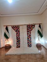 Tapis berbère authentique, fait main, pure laine, 198x305cm