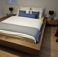 160 x 200 cm Bett von Interio inkl. 2 Nachttische