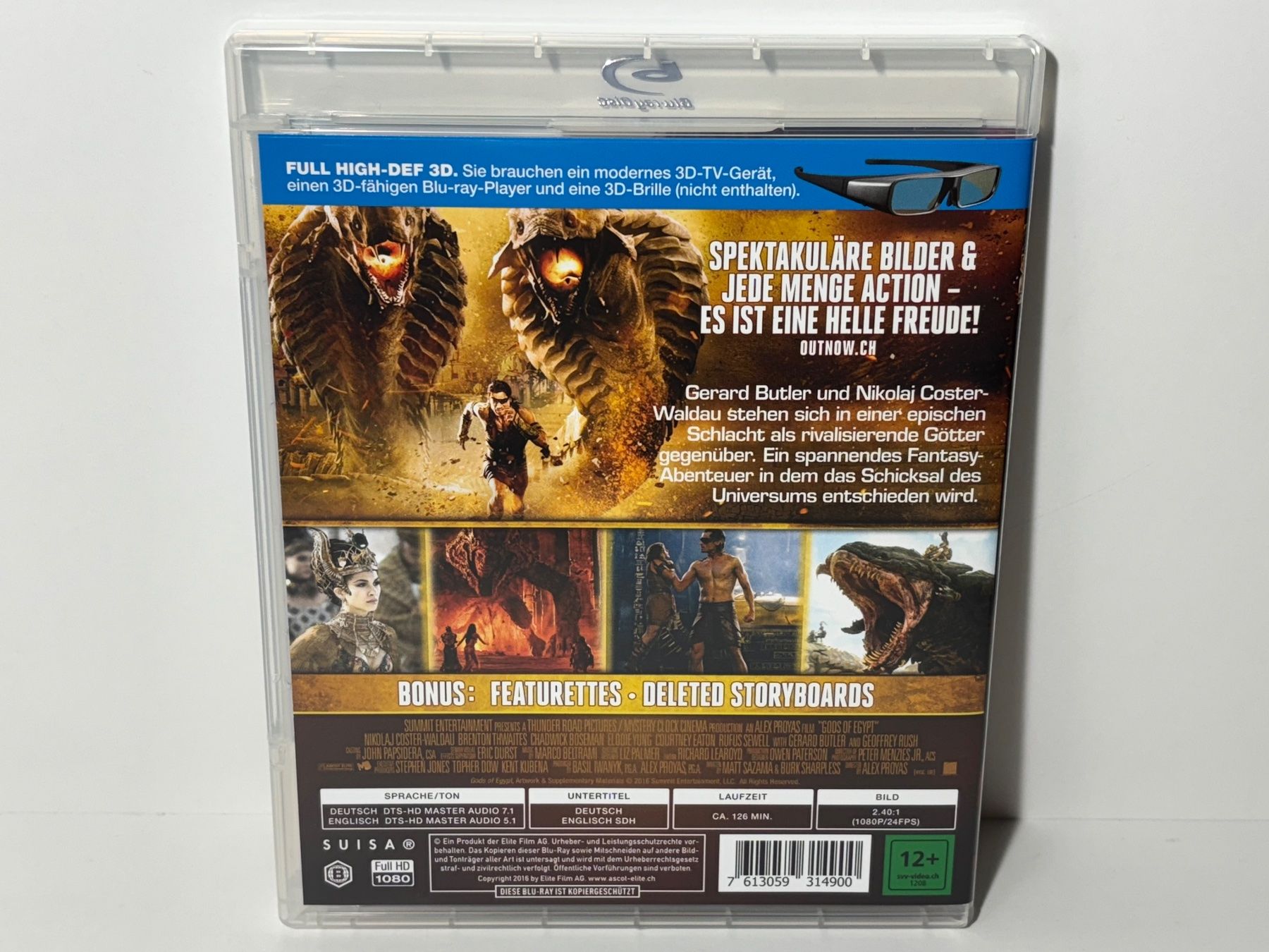 Tutti i DVDs: Gods of Egypt Blu Ray 3D – Usato da Wilderswil venduto da Sstriker 3