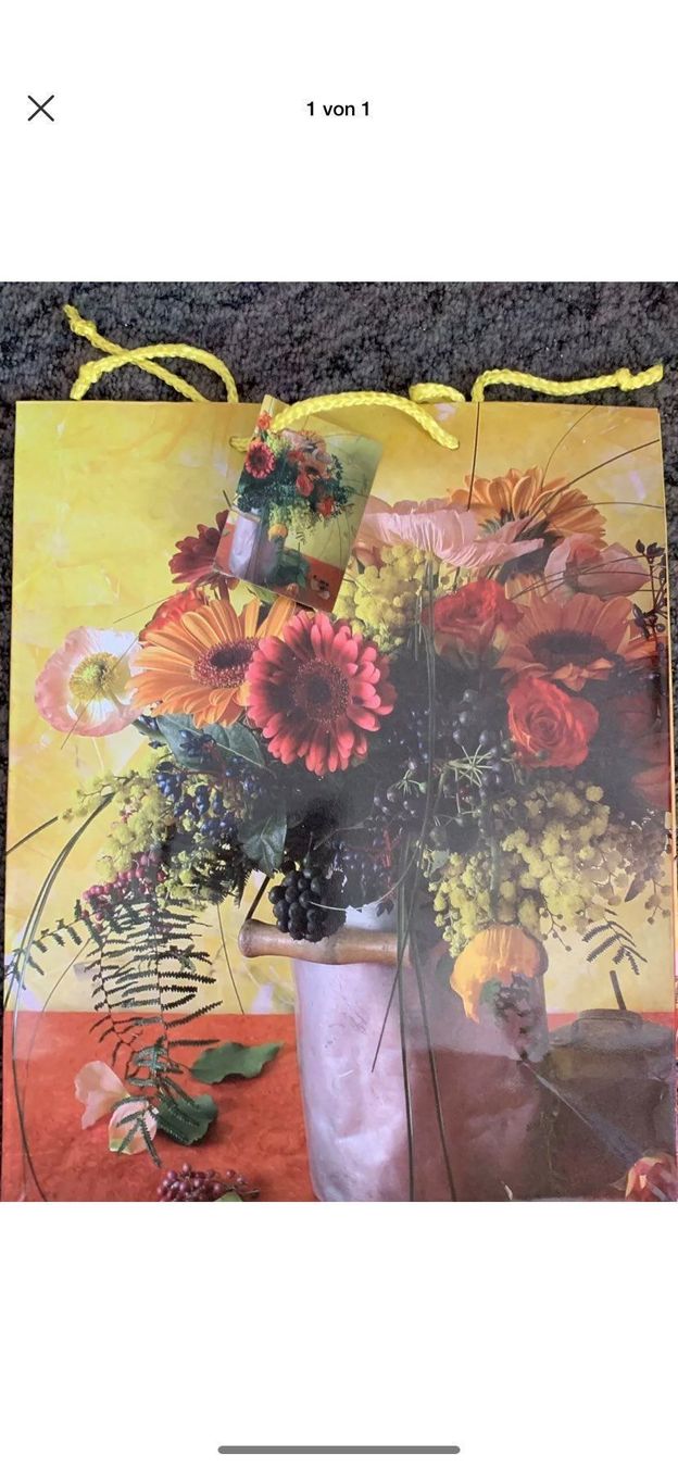 Carta: Geschenktüte Verpackung Blumen Blumenstrauß – Nuovo e nell'imballaggio originale da Buchs SG venduto da Billikatze5