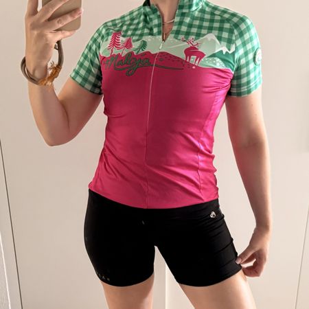 Maloja Damen Trikot Gr M Fahrradtrikot Velo Shirt pink 